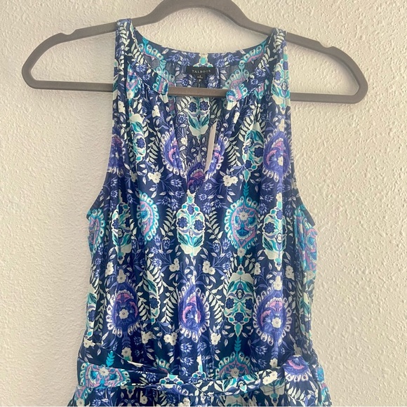 TALBOTS 100% Cotton Maxi Dress- Floret Medallion Size 6 - Picture 4 of 11